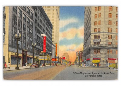 Cleveland, Ohio, Playhouse Square looking east