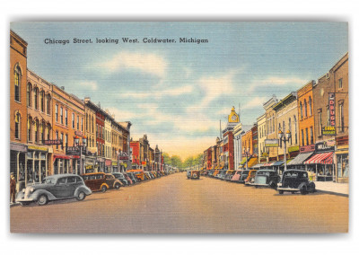 Coldwater, Michigan, Chicago Street looking West