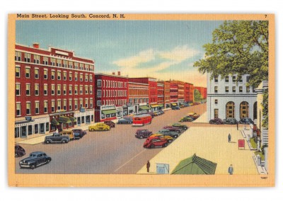 Concord New Hampshire Main Street Looking South