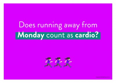 Est-ce que courir loin de lundi comte de cardio?