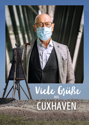 Postkarte Viele Grüße aus Cuxhaven