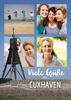 Postkarte Viele Grüße aus Cuxhaven