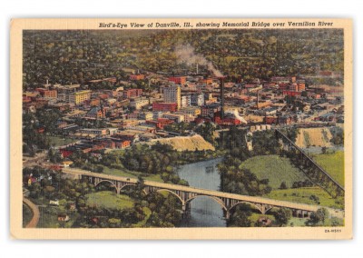 Danville, Illinois, birds-eye view