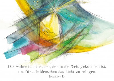 SegensArt Postkarte Das wahre Licht...