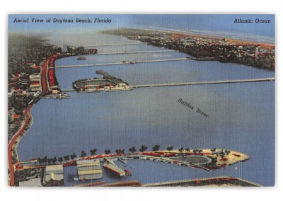 Daytona Beach Florida Halifax River Aerial View