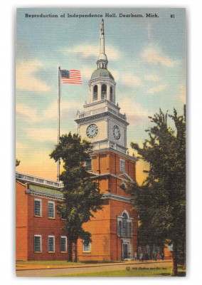 Dearborn Michigan Reproduction of Independence Hall