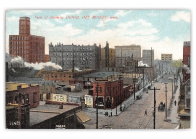 Des Moines, Iowa, view of Business District
