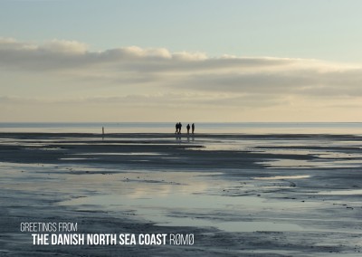 Saudações do dinamarquês costa do Mar do Norte – Rømø