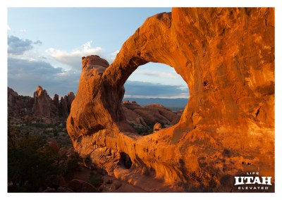 Utah Arches National Park Double O Arch