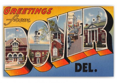 Dover Delaware Large Letter Greetings