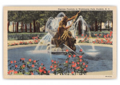 Dunkirk, New York, Neptune Fountain in Washington Park