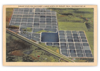 Durant Oklahoma State Fish Hatchery Aerial View