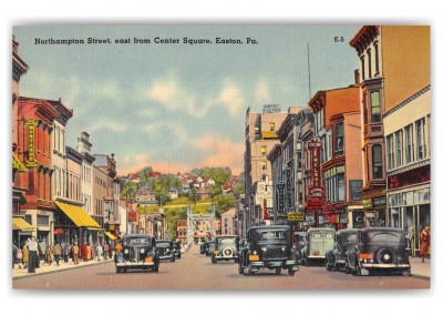 Easton Pennsylvania Northampton Street East from Center Square