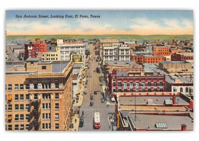 El Paso, Texas, San Antonio Street looking East