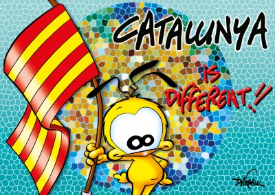 Le Piaf dibujos animados Catalunya es diferente