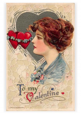 María L. Martin Ltd. vintage tarjeta de felicitación Para mi san Valentín