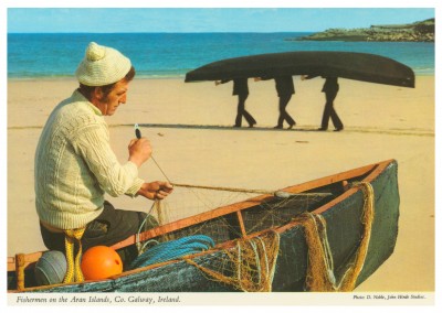 El Juan Hinde foto de Archivo Pescadores en las islas de Aran, Irlanda