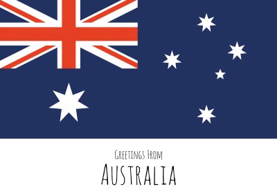 gráfico de la bandera de Australia