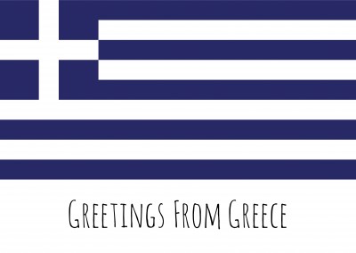 gráfico bandeira da Grécia