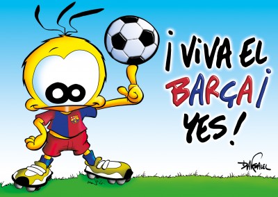 Le Piaf Cartoon Viva el Barça! Sim!