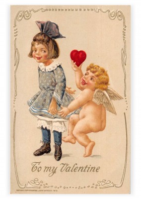 Maria L. Martin Ltda. vintage cartÃ£o de felicitaÃ§Ãµes Para o meu dia dos Namorados