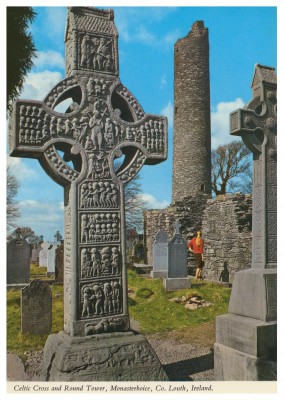 John Hinde photo d'Archive de la Croix Celtique, Monasterboice