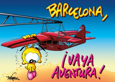 Le Piaf de bande dessinÃ©e de Barcelone vaya aventura