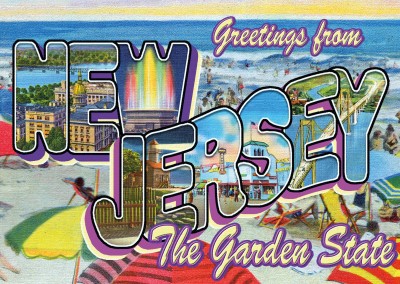 New Jersey Style Rétro Carte Postale