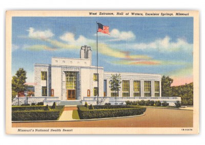 Excelsior Springs, Missouri, West Entrance, Hall of Waters