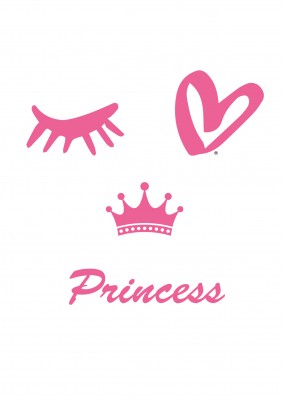 Eye-love princess rosa und weiß