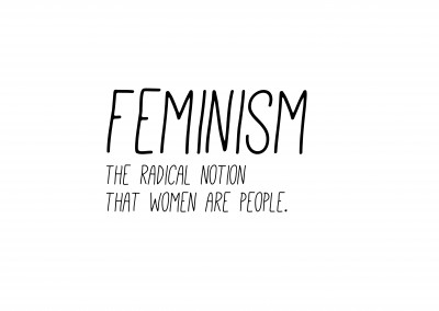 weiÃŸe karte mit Feminismus Definition