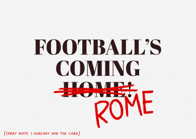Football's coming Rome