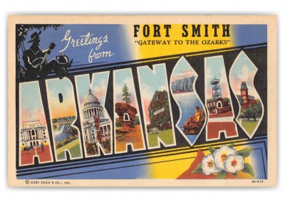 Fort Smith Arkansas Large Letter Greetings 