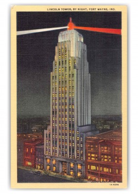 Fort Wayne Indiana Lincoln Tower by Night