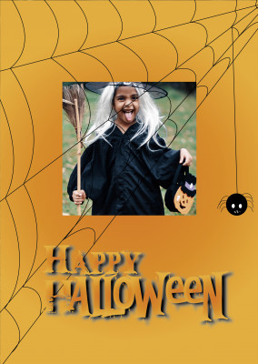 Over-Night-Design Halloween Postkarte Happy Halloween