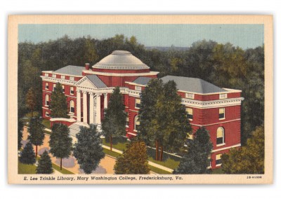 Fredericksburg, Virginia, E. Lee Trinkle Library, mary Washington College