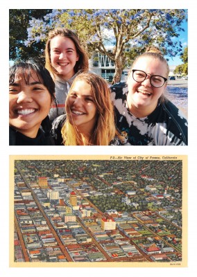 Fresno, California air view