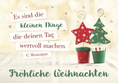 SegensArt Postkarte Fröhliche Weihnachten