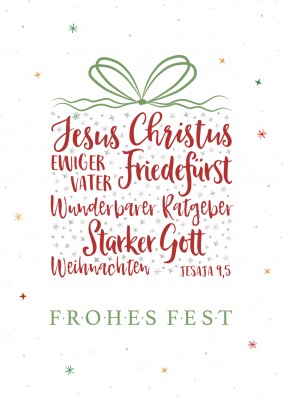 SegensArt Postkarte Frohes Fest