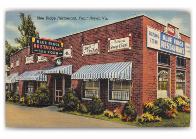 Front Royal, Virginia, Blue Ridge Restaurant