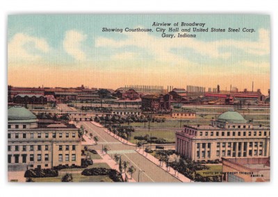 Gary Indiana Broadway Airview Courthouse City Hall