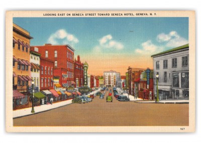 Geneva, New York, Looking east on Seneca Street