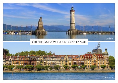 photocollage Lake Constance Linday and Constance