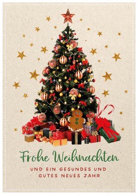 CARTELINA Grußkarten Frohe Weihnachten und ein gesundes neues Jahrutes Neues Jahr