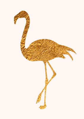 Kubistika golden Flamingo