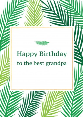 Birthday Green Ferns
