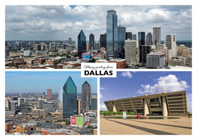 Dallas' skyline and skyscrapers