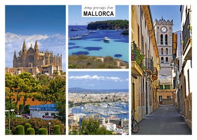 Mallorca's beaches, ports, cathedrals and alleys in four photos