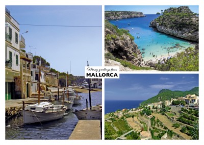 Mallorca's coast and beach landscape in three photos