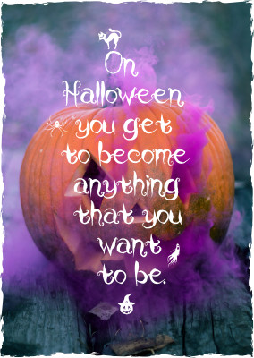 greeting card On Halloween...